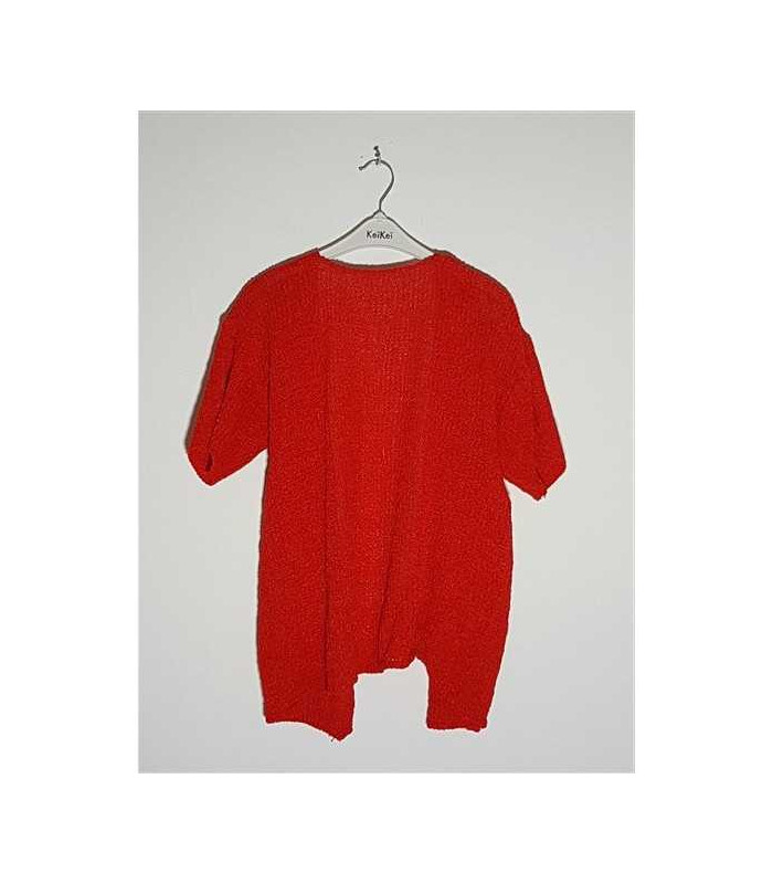 Pulover dama cu maneca scurta model cu nasturi