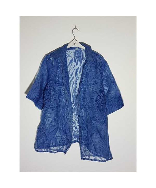 Camasa dama transparenta culoare albastru