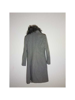 Palton dama cu guler din blanita artificiala Ultimissimo 2