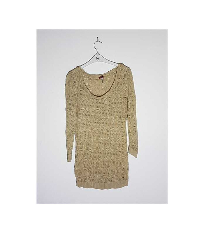 Pulover dama tricotat model perforat Stradivarius