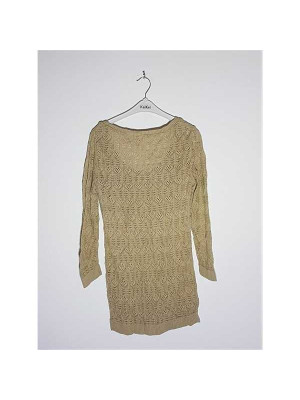 Pulover dama tricotat model perforat Stradivarius 2