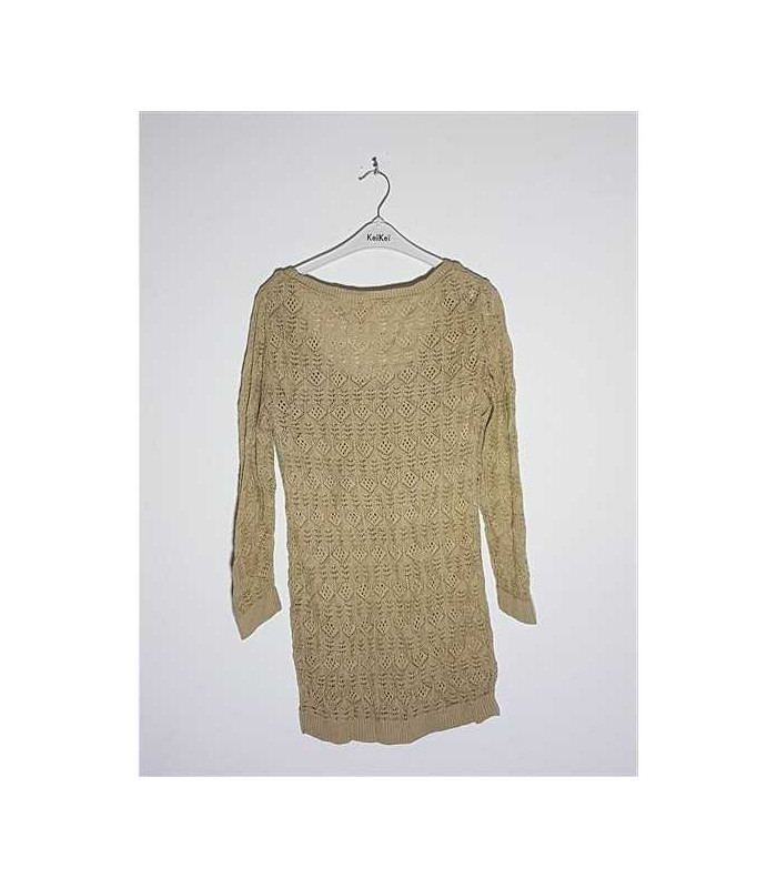 Pulover dama tricotat model perforat Stradivarius