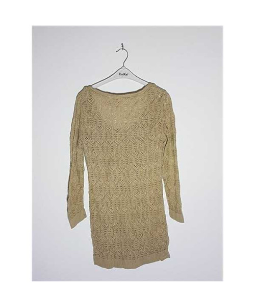 Pulover dama tricotat model perforat Stradivarius