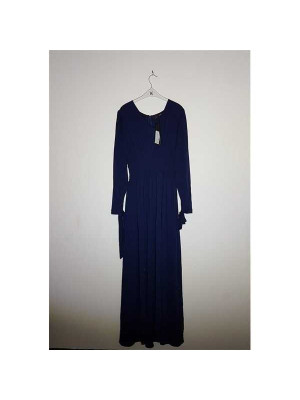 Rochie dama lunga culoare bleumarin LOST INK