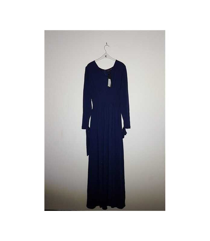 Rochie dama lunga culoare bleumarin LOST INK