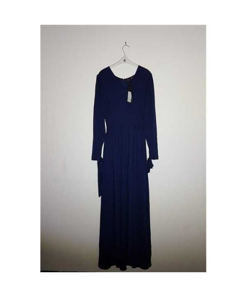 Rochie dama lunga culoare bleumarin LOST INK