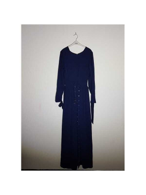 Rochie dama lunga culoare bleumarin LOST INK 2