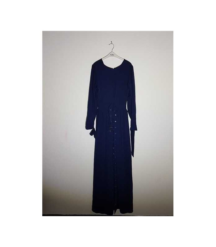 Rochie dama lunga culoare bleumarin LOST INK