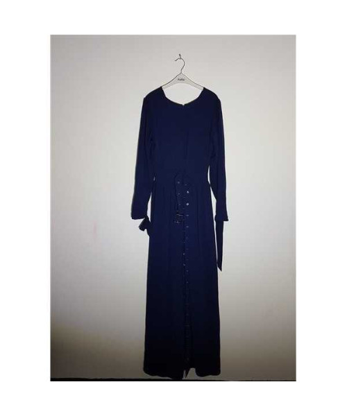 Rochie dama lunga culoare bleumarin LOST INK