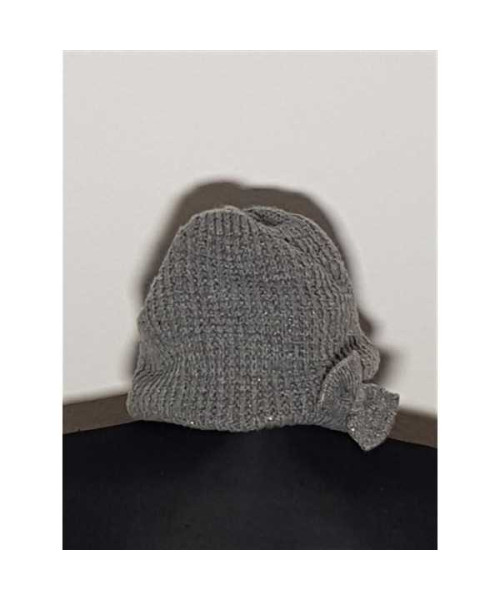 Fes tricotat pentru fetite accesorizat cu fundita