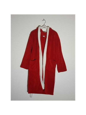 Halat de baie pufos cu gluga model iepuras