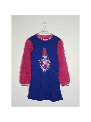 Rochita pentru fetite cu maneci pufoase