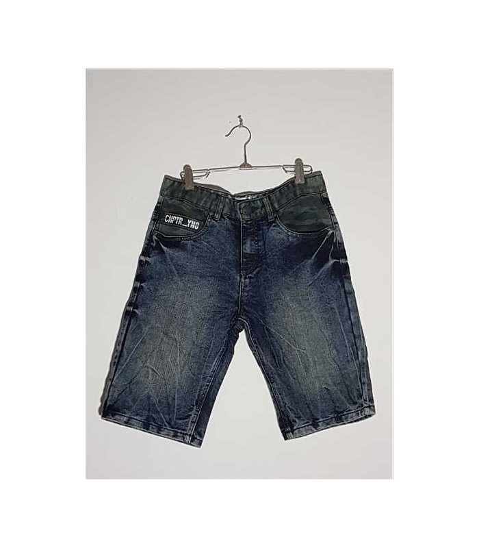 Pantaloni de blugi trei sferturi model decolorat Chapter Young