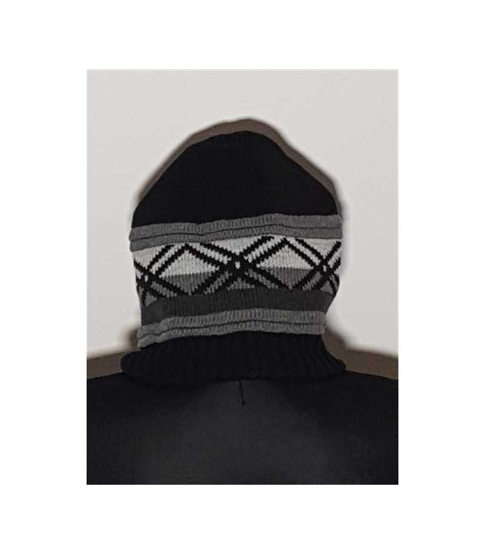 Caciula tricotata pentru copii model cu imprimeu geometric