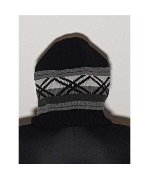 Caciula tricotata pentru copii model cu imprimeu geometric