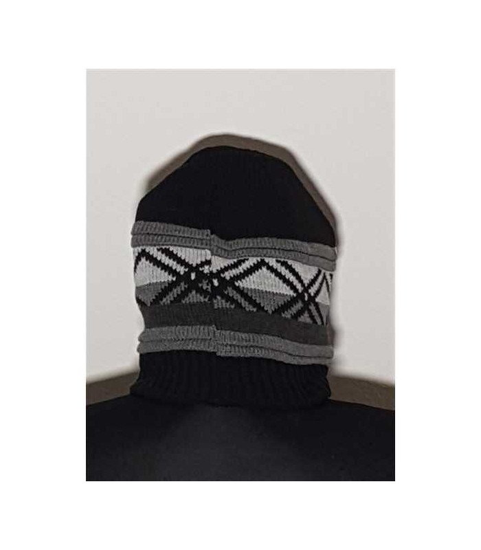 Caciula tricotata pentru copii model cu imprimeu geometric