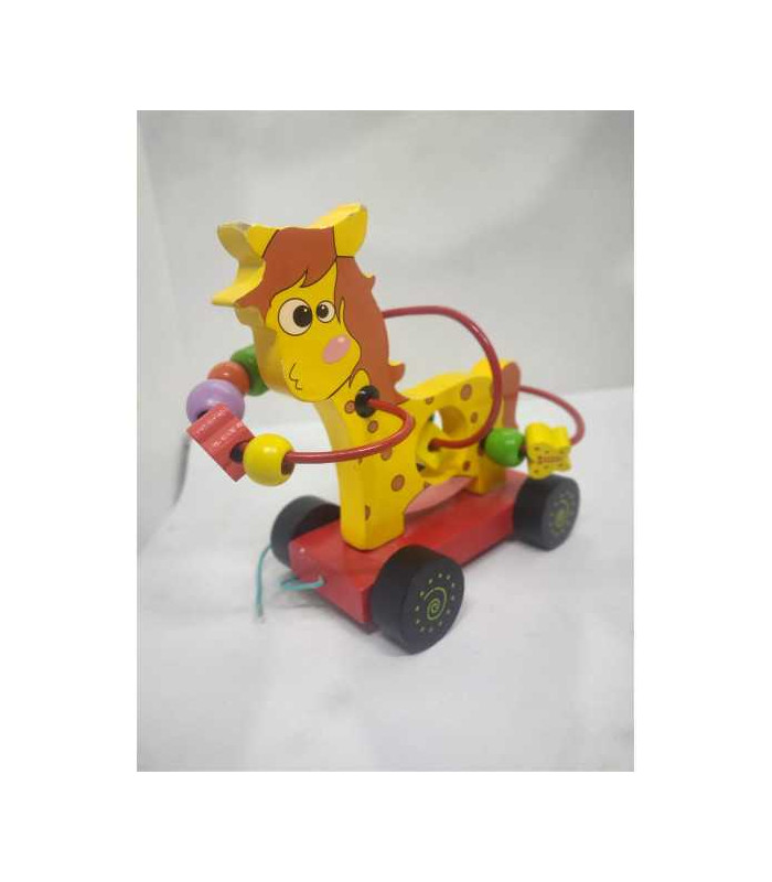 Jucarie din lemn motrica de tras Calut