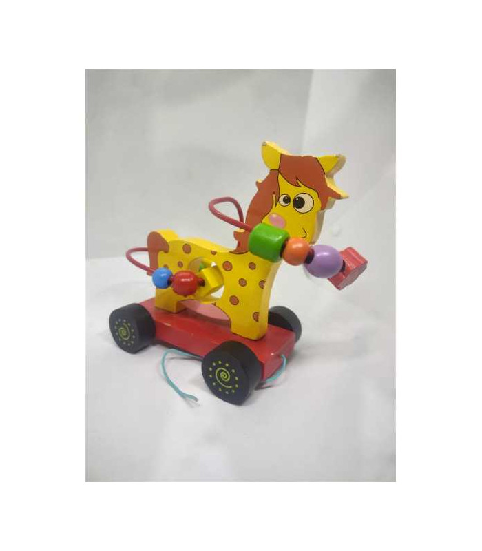 Jucarie din lemn motrica de tras Calut