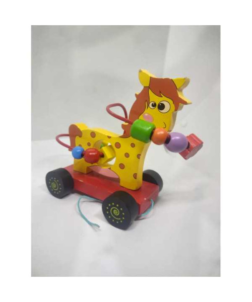 Jucarie din lemn motrica de tras Calut