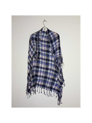 Sal dama in carouri model cu franjuri