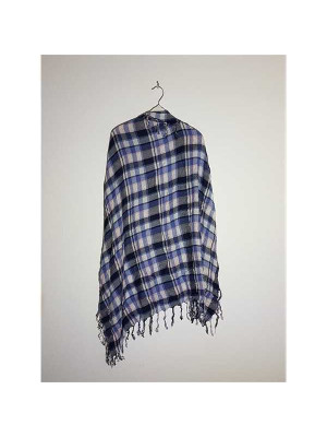 Sal dama in carouri model cu franjuri 2