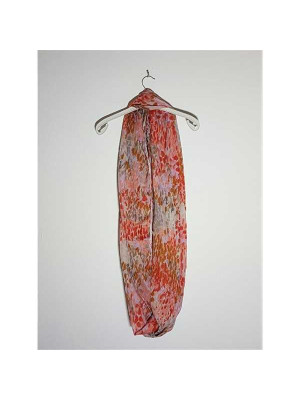 Esarfa dama circulara cu model multicolor Pieces 2