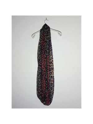 Esarfa dama cu imprimeu multicolor model circular