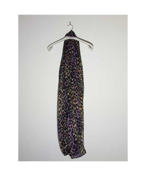 Esarfa dama cu imprimeu multicolor model circular