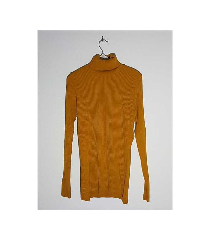 Pulover dama tricotat model cu guler rasucit BIGDART