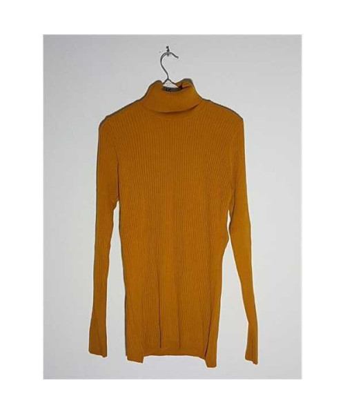 Pulover dama tricotat model cu guler rasucit BIGDART