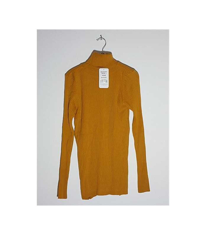 Pulover dama tricotat model cu guler rasucit BIGDART