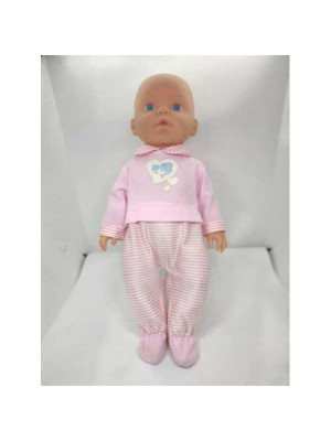 Papusa bebelus cu ochi albastri 39 cm