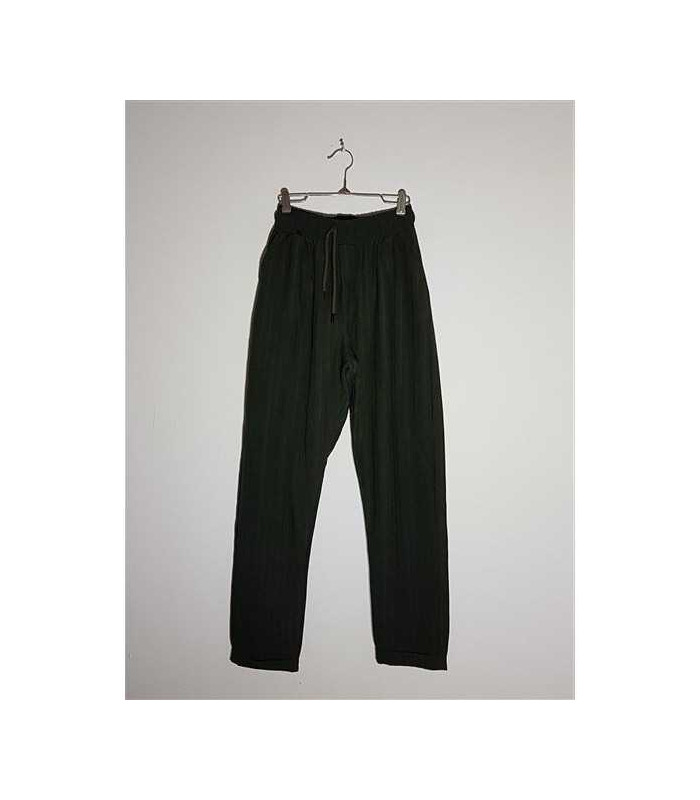 Pantaloni lungi barbatesti cu snur si elastic in talie Zara