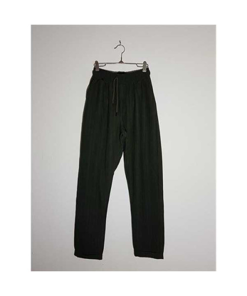 Pantaloni lungi barbatesti cu snur si elastic in talie Zara