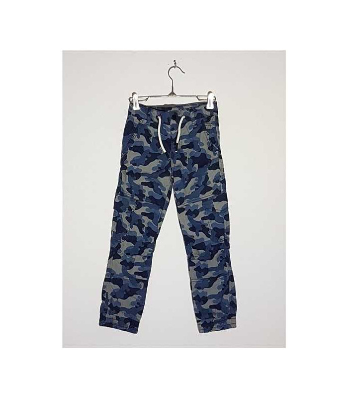 Pantaloni lungi pentru baieti cu imprimeu camuflaj In Extenso