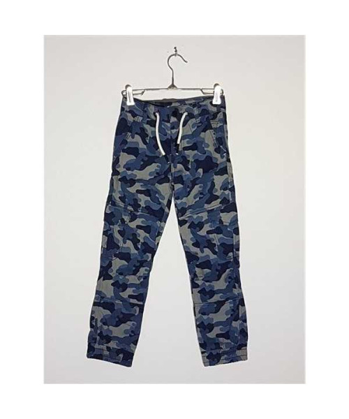 Pantaloni lungi pentru baieti cu imprimeu camuflaj In Extenso