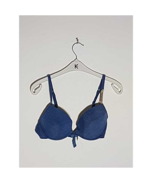 Sutien dama cu bretele inguste reglabile Denim