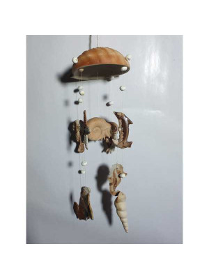 Decoratiune de vant cu scoici si animale oceanice 2