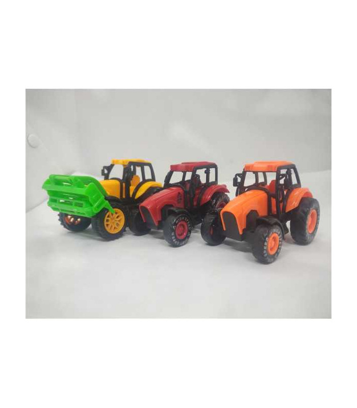 Set 3 tractorase din plastic pentru copii