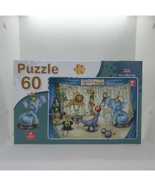 Puzzle Animale la circ 60 piese