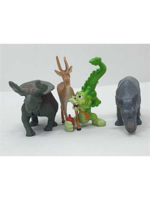 Set 4 figurine din plastic diverse animalute