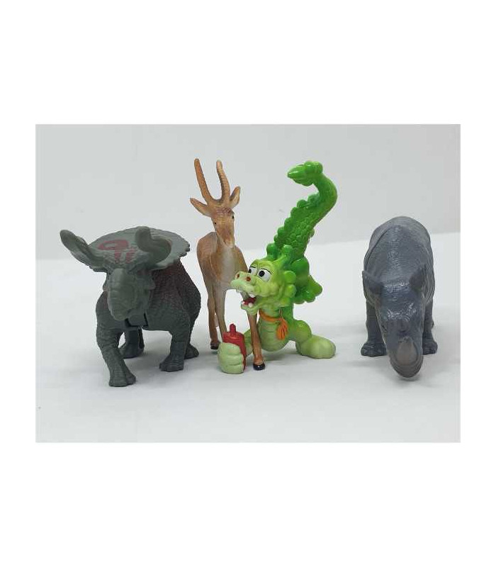 Set 4 figurine din plastic diverse animalute
