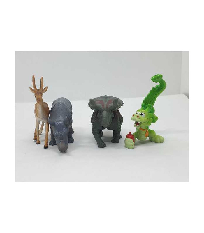 Set 4 figurine din plastic diverse animalute