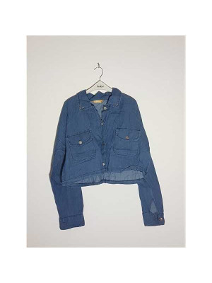 Camasa dama de blugi model scurt in talie BERHAN