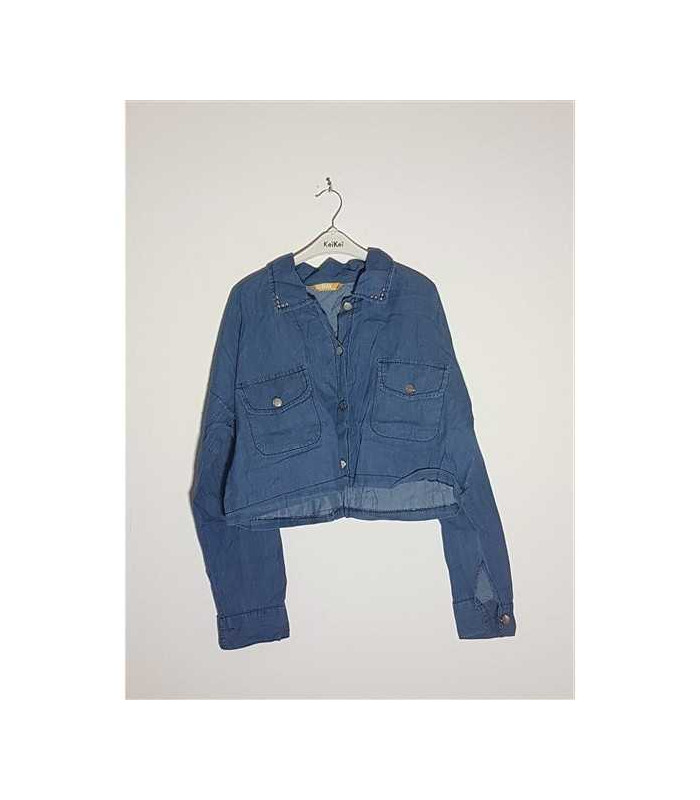 Camasa dama de blugi model scurt in talie BERHAN