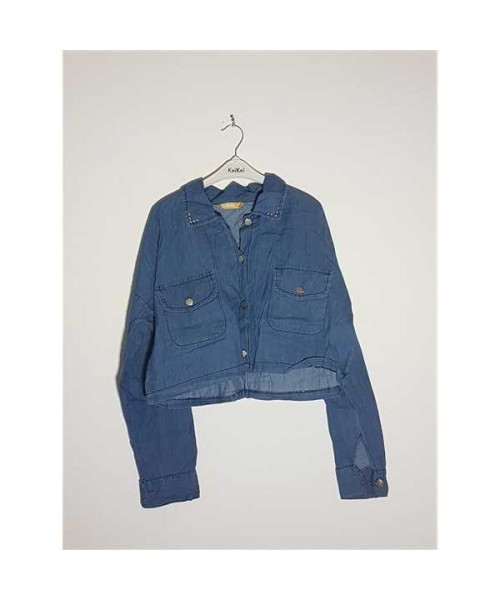 Camasa dama de blugi model scurt in talie BERHAN