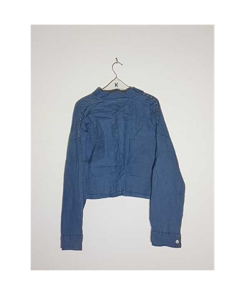 Camasa dama de blugi model scurt in talie BERHAN