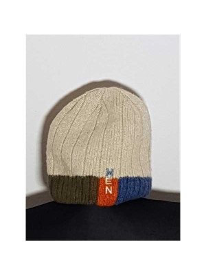 Caciula tricotata cu imprimeu grafic si model multicolor