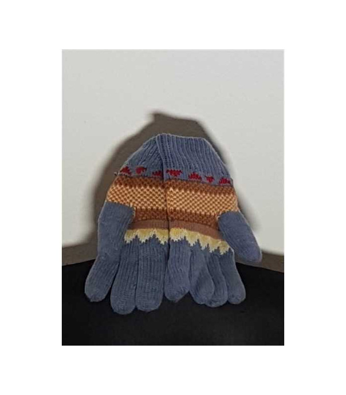 Manusi tricotate cu model geometric multicolor Thinsulate