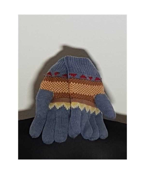 Manusi tricotate cu model geometric multicolor Thinsulate